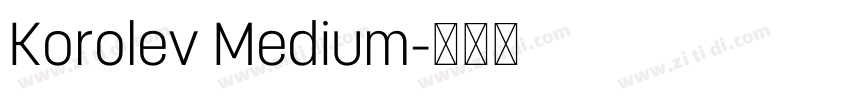 Korolev Medium字体转换
